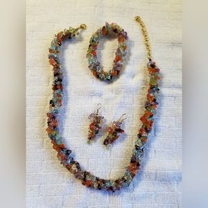 Gemstone Fiesta Collection Stauer jewelry set 3 pc